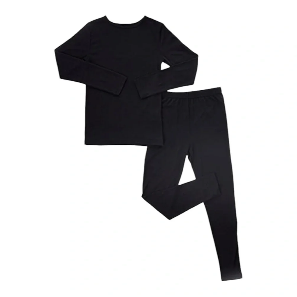 32 Degrees HEAT Kids Long sleeve crew neck + Legging set Base Set Black Large.